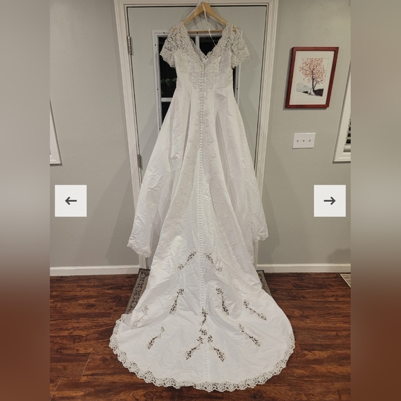 David's Bridal Lace Gown - Picture 3 of 10